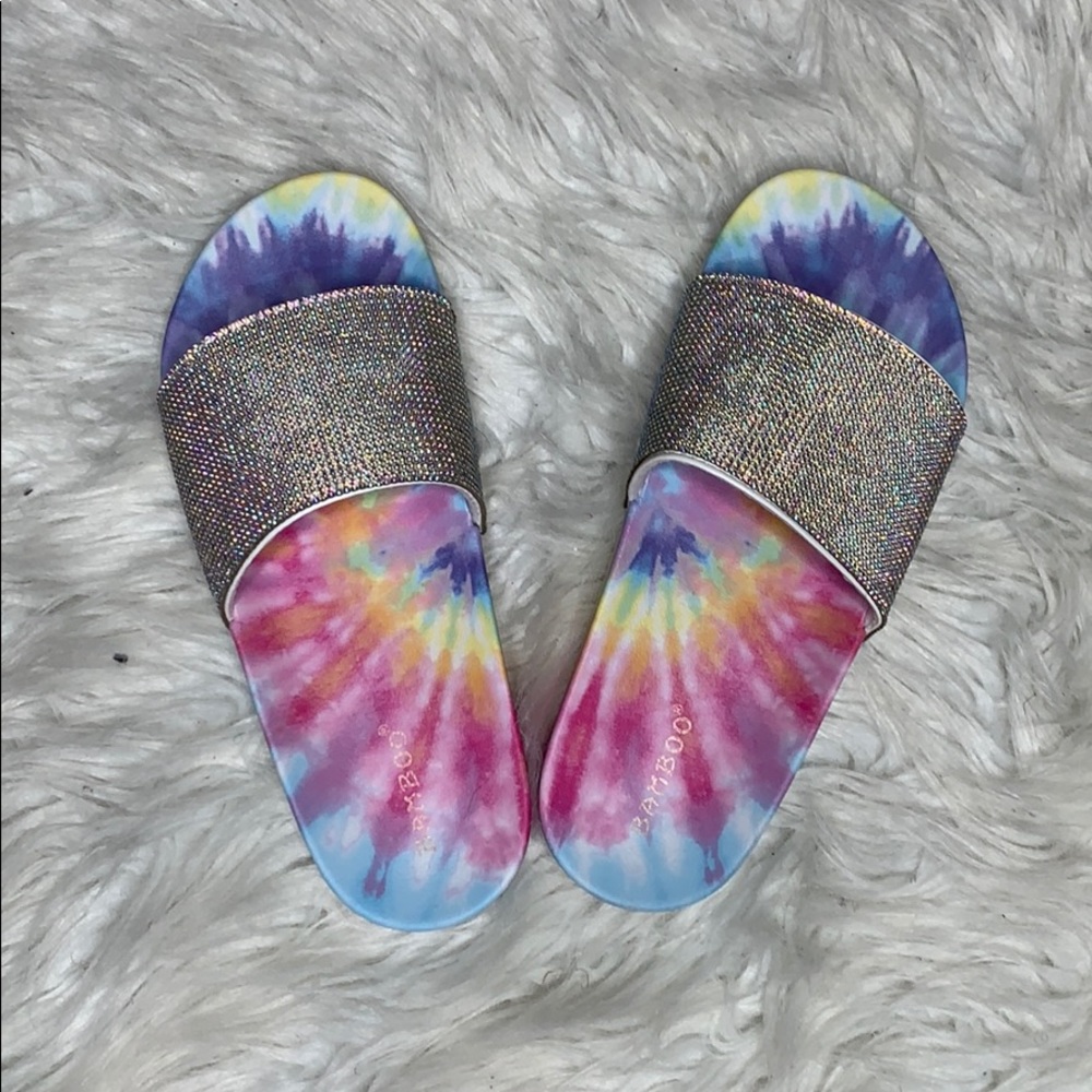 Glam Tie Dye Slides